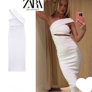 Zara one shoulder dress